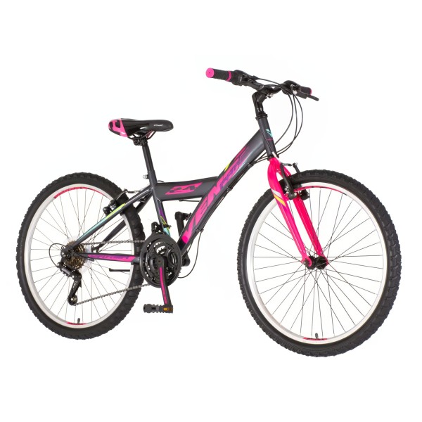 VENSSINI PARMA црно розе 24'' детски велосипед